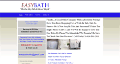 Desktop Screenshot of easybathinc.com