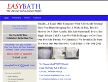 Tablet Screenshot of easybathinc.com